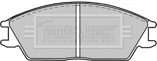 Borg & Beck BBP1268 - Bremžu uzliku kompl., Disku bremzes www.autospares.lv