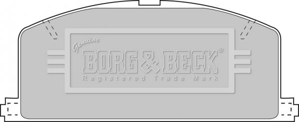 Borg & Beck BBP1267 - Тормозные колодки, дисковые, комплект www.autospares.lv