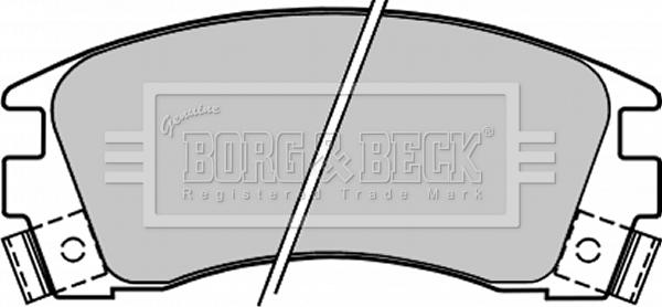 Borg & Beck BBP1209 - Brake Pad Set, disc brake www.autospares.lv