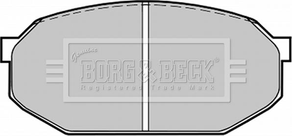 Borg & Beck BBP1205 - Bremžu uzliku kompl., Disku bremzes autospares.lv