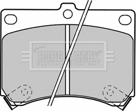 Borg & Beck BBP1208 - Bremžu uzliku kompl., Disku bremzes autospares.lv