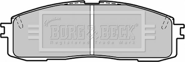 Borg & Beck BBP1203 - Bremžu uzliku kompl., Disku bremzes www.autospares.lv