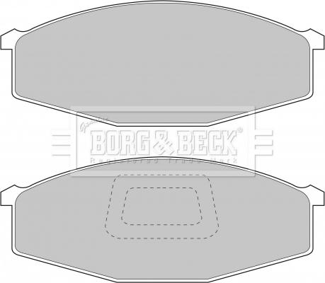 Borg & Beck BBP1214 - Bremžu uzliku kompl., Disku bremzes www.autospares.lv