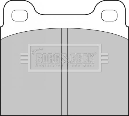 Borg & Beck BBP1210 - Bremžu uzliku kompl., Disku bremzes www.autospares.lv