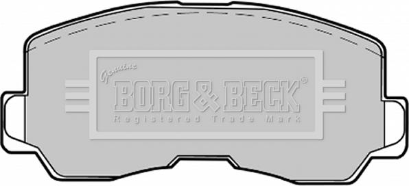 Borg & Beck BBP1213 - Тормозные колодки, дисковые, комплект www.autospares.lv