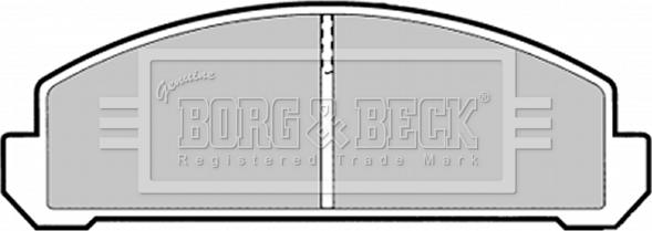 Borg & Beck BBP1289 - Brake Pad Set, disc brake www.autospares.lv