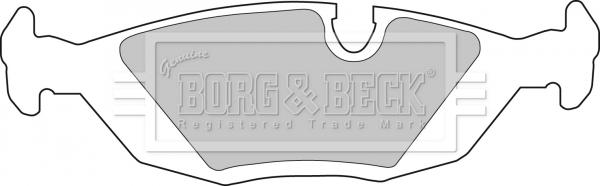 Borg & Beck BBP1284 - Тормозные колодки, дисковые, комплект www.autospares.lv