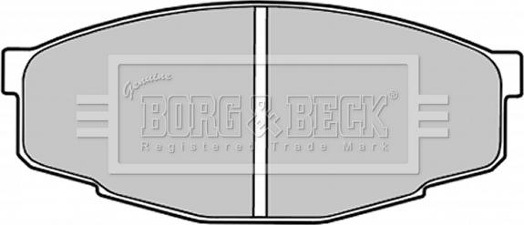 Borg & Beck BBP1285 - Bremžu uzliku kompl., Disku bremzes www.autospares.lv