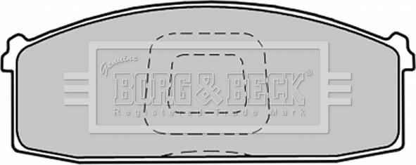 Borg & Beck BBP1280 - Brake Pad Set, disc brake www.autospares.lv