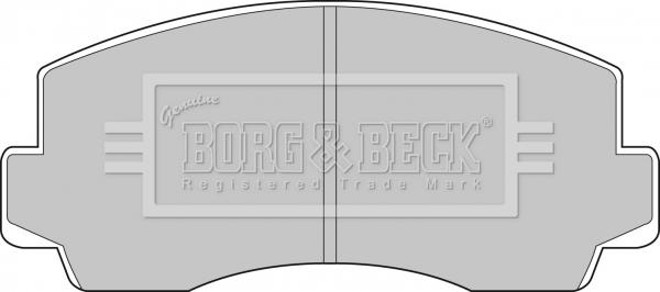 Borg & Beck BBP1283 - Тормозные колодки, дисковые, комплект www.autospares.lv