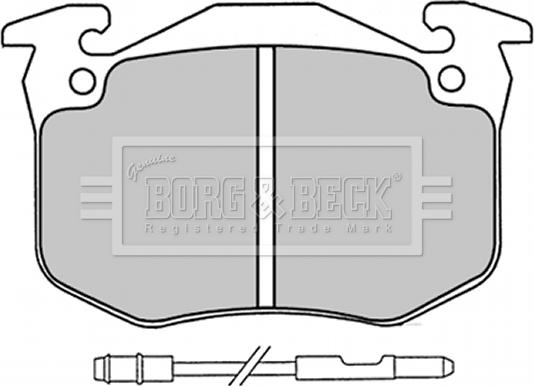 Borg & Beck BBP1230 - Bremžu uzliku kompl., Disku bremzes autospares.lv