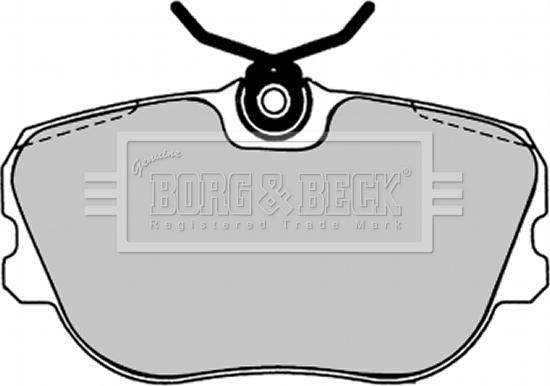 Borg & Beck BBP1238 - Bremžu uzliku kompl., Disku bremzes www.autospares.lv