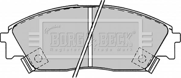 Borg & Beck BBP1232 - Brake Pad Set, disc brake www.autospares.lv