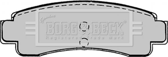 Borg & Beck BBP1224 - Bremžu uzliku kompl., Disku bremzes www.autospares.lv