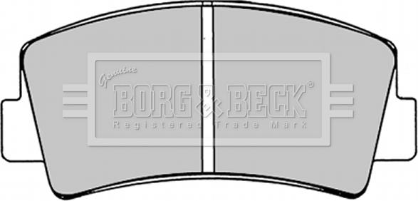 Borg & Beck BBP1221 - Bremžu uzliku kompl., Disku bremzes www.autospares.lv