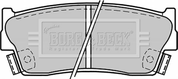 Borg & Beck BBP1228 - Bremžu uzliku kompl., Disku bremzes www.autospares.lv