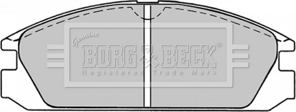 Borg & Beck BBP1222 - Bremžu uzliku kompl., Disku bremzes www.autospares.lv