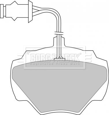 Borg & Beck BBP1279 - Bremžu uzliku kompl., Disku bremzes www.autospares.lv