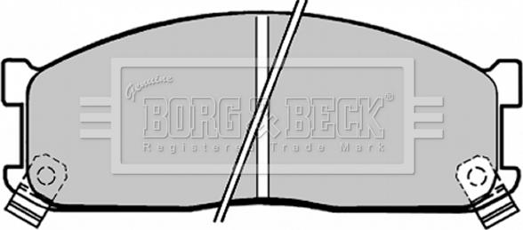 Borg & Beck BBP1271 - Bremžu uzliku kompl., Disku bremzes www.autospares.lv