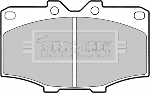 Borg & Beck BBP1278 - Bremžu uzliku kompl., Disku bremzes www.autospares.lv