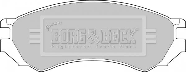 Borg & Beck BBP1272 - Bremžu uzliku kompl., Disku bremzes www.autospares.lv