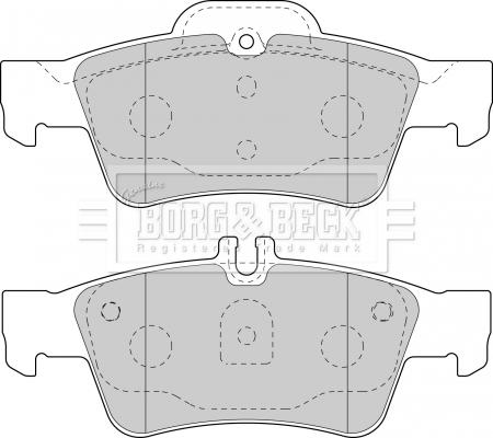 Borg & Beck BBP1798 - Bremžu uzliku kompl., Disku bremzes www.autospares.lv