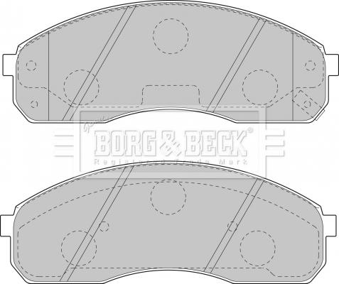 Borg & Beck BBP1749 - Bremžu uzliku kompl., Disku bremzes www.autospares.lv