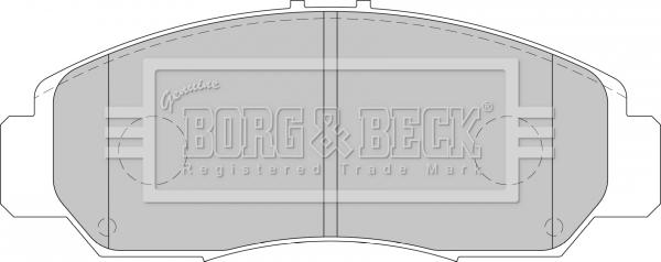 Borg & Beck BBP1741 - Тормозные колодки, дисковые, комплект www.autospares.lv