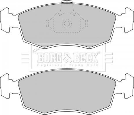 Borg & Beck BBP1748 - Bremžu uzliku kompl., Disku bremzes www.autospares.lv