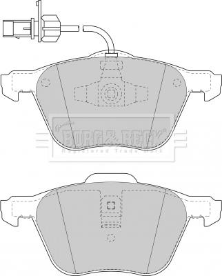 Borg & Beck BBP1747 - Bremžu uzliku kompl., Disku bremzes autospares.lv