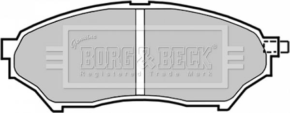 Borg & Beck BBP1759 - Bremžu uzliku kompl., Disku bremzes www.autospares.lv