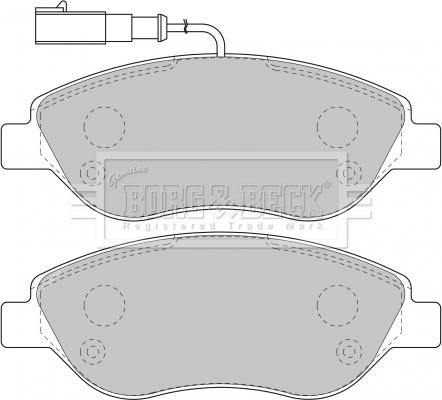 Borg & Beck BBP1754 - Bremžu uzliku kompl., Disku bremzes www.autospares.lv