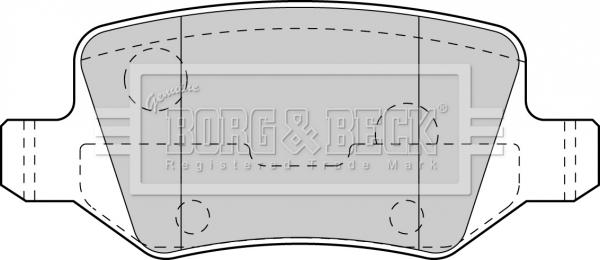 Borg & Beck BBP1753 - Bremžu uzliku kompl., Disku bremzes www.autospares.lv