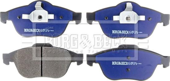 Borg & Beck BBP1764 - Тормозные колодки, дисковые, комплект www.autospares.lv