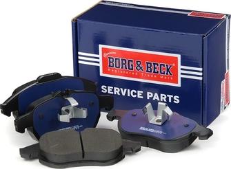 Borg & Beck BBP1765 - Тормозные колодки, дисковые, комплект www.autospares.lv