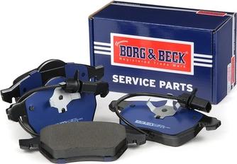 Borg & Beck BBP1766 - Тормозные колодки, дисковые, комплект www.autospares.lv