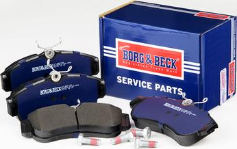 Borg & Beck BBP1760 - Bremžu uzliku kompl., Disku bremzes www.autospares.lv