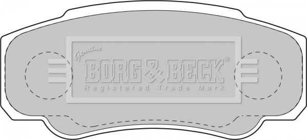 Borg & Beck BBP1763 - Тормозные колодки, дисковые, комплект www.autospares.lv