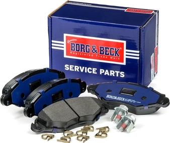 Borg & Beck BBP1762 - Тормозные колодки, дисковые, комплект www.autospares.lv