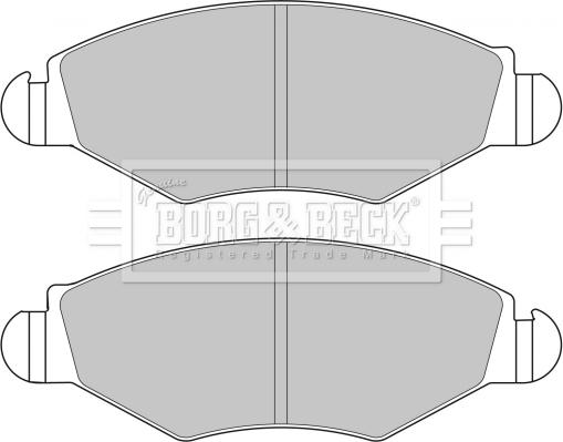 Borg & Beck BBP1762 - Bremžu uzliku kompl., Disku bremzes www.autospares.lv