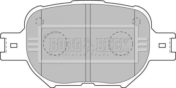 Borg & Beck BBP1767 - Bremžu uzliku kompl., Disku bremzes www.autospares.lv