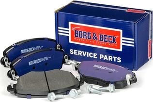 Borg & Beck BBP1706 - Bremžu uzliku kompl., Disku bremzes www.autospares.lv