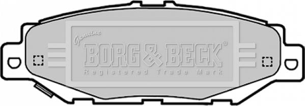 Borg & Beck BBP1701 - Brake Pad Set, disc brake www.autospares.lv