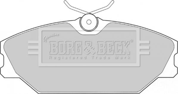 Borg & Beck BBP1708 - Brake Pad Set, disc brake www.autospares.lv