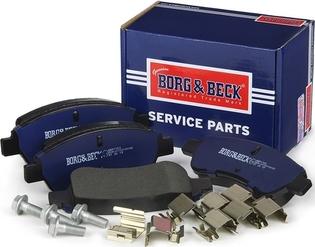 Borg & Beck BBP1703 - Тормозные колодки, дисковые, комплект www.autospares.lv