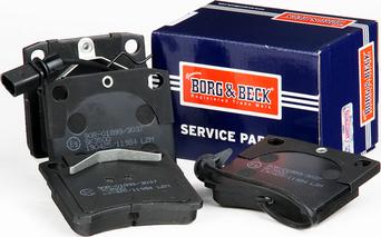 Borg & Beck BBP1702 - Bremžu uzliku kompl., Disku bremzes www.autospares.lv