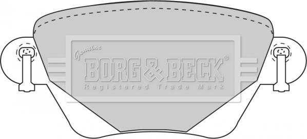 Borg & Beck BBP1707 - Тормозные колодки, дисковые, комплект www.autospares.lv