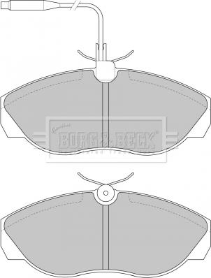 Borg & Beck BBP1719 - Brake Pad Set, disc brake www.autospares.lv