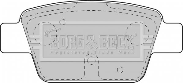 Borg & Beck BBP1718 - Bremžu uzliku kompl., Disku bremzes www.autospares.lv