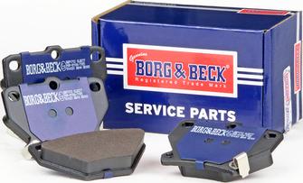 Borg & Beck BBP1712 - Тормозные колодки, дисковые, комплект www.autospares.lv